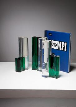 Compasso - Set of Five Vases by Luigi Massoni for Guzzini