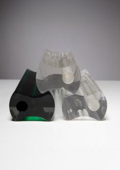 Compasso - Set of Five Vases by Luigi Massoni for Guzzini