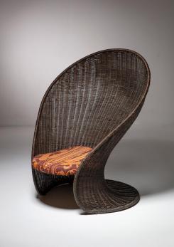 Compasso - "Foglia" Lounge Chair by Travasa for Bonacina