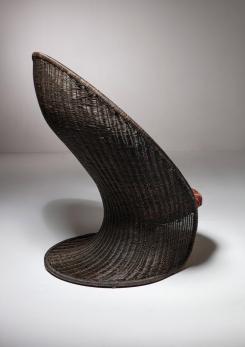 Compasso - "Foglia" Lounge Chair by Travasa for Bonacina