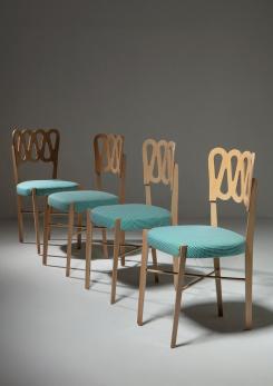 Compasso - Set of Four Model 969 Chairs by Gio Ponti for Montina