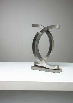 Compasso - Italian 70s Steel Geometric Sculpture