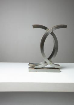 Compasso - Italian 70s Steel Geometric Sculpture