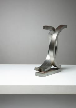 Compasso - Italian 70s Steel Geometric Sculpture