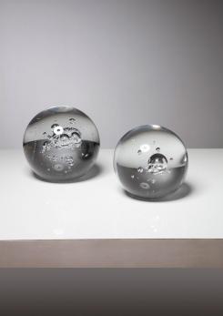 Compasso - Pair of Solid Glass Spheres