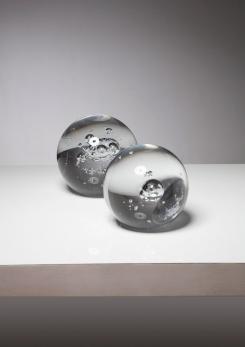 Compasso - Pair of Solid Glass Spheres