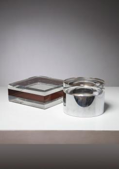 Compasso - Pair of Italian 70s Plexiglass Boxes