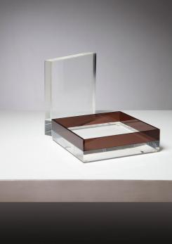 Compasso - Pair of Italian 70s Plexiglass Boxes