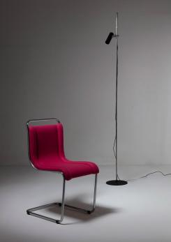 Compasso - Pair of 70s Chrome and Cloth Chairs