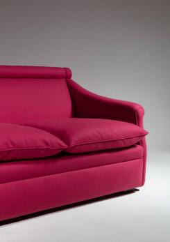 Compasso - "San Siro" Cloth Settee by Luigi Caccia Dominioni for Azucena