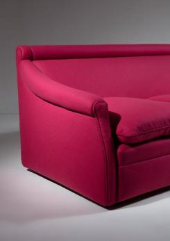 Compasso - "San Siro" Cloth Settee by Luigi Caccia Dominioni for Azucena