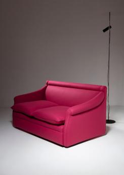Compasso - "San Siro" Cloth Settee by Luigi Caccia Dominioni for Azucena