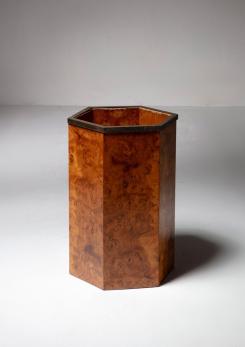 Compasso - Italian 70s Burl Umbrella Stand