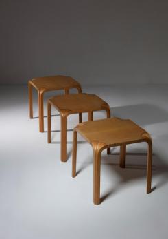 Compasso - Three Stools Model "X 601" by Alvar Aalto for Artek