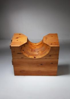 Compasso - Large Solid Wood abstract Sculpture