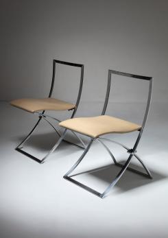 Compasso - Pair of "Luisa" Chairs by Marcello Cuneo for Mobel Italia