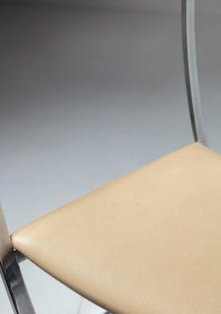Compasso - Pair of "Luisa" Chairs by Marcello Cuneo for Mobel Italia
