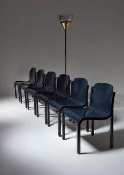 Compasso - Set of Six "Mito" Plywood Chairs by Carlo Bartoli for T70