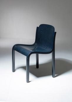 Compasso - Set of Six "Mito" Plywood Chairs by Carlo Bartoli for T70