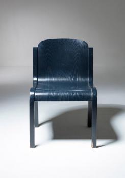 Compasso - Set of Six "Mito" Plywood Chairs by Carlo Bartoli for T70