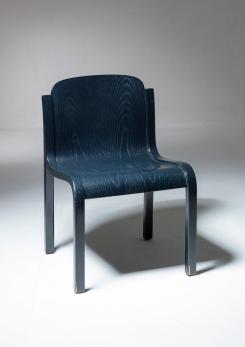 Compasso - Set of Six "Mito" Plywood Chairs by Carlo Bartoli for T70