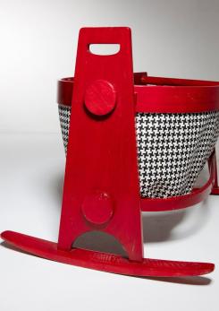 Compasso - "Lucio" Rocking Cradle by Franco Vattolo for Ibisco