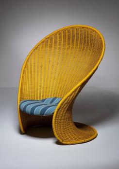 Compasso - "Foglia" Lounge Chair by Travasa for Bonacina