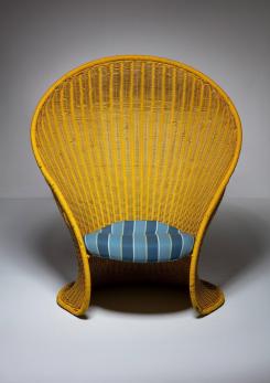 Compasso - "Foglia" Lounge Chair by Travasa for Bonacina