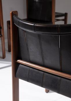 Compasso - Set of Six Chairs by Gianfranco Frattini for Bernini
