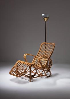 Compasso - Italian 60s Reclining Wicker Chair
