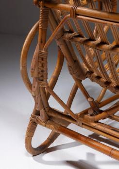 Compasso - Italian 60s Reclining Wicker Chair
