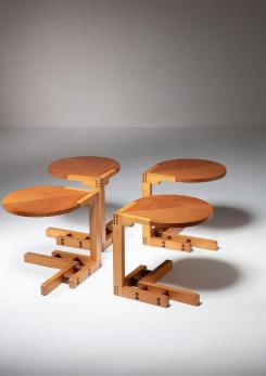 Compasso - Set of Four Side Tables by Opera Aperta for Bernini