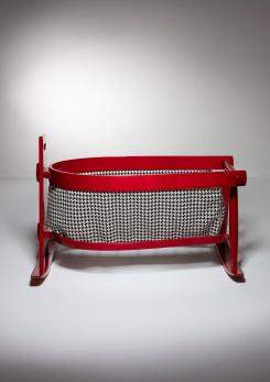 Compasso - "Lucio" Rocking Cradle by Franco Vattolo for Ibisco