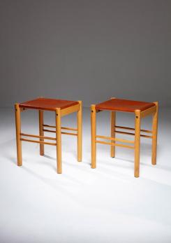 Compasso - Pair of "Solaris" Stools by Franco Vattolo for Ibisco