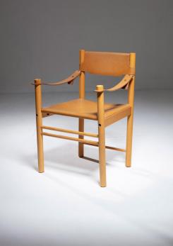Compasso - "Solaris" Leather Armchair by Franco Vattolo for Ibisco, Italy, 1970s
