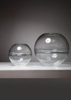 Compasso - Set of Two "Incalmo" Vases by Barbini