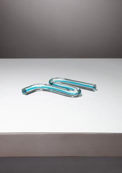 Compasso - "F" Crystal Letter by Massimo Vignelli for Venini, Italy, 1980s