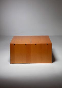 Compasso - "Solaris" Solid Wood Side Table by Franco Vattolo for Ibisco
