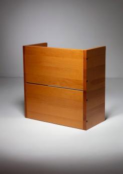 Compasso - "Solaris" Solid Wood Side Table by Franco Vattolo for Ibisco
