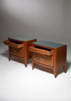 Compasso - Pair of Italian 60s Night Stands in the style of Paolo Buffa Compasso - Pair of Italian 60s Night Stands in the style of Paolo Buffa