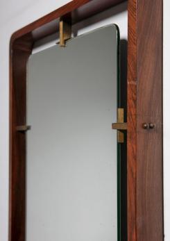 Compasso - Wood Mirror attributed to Santambrogio & De Berti Compasso - Wood Mirror attributed to Santambrogio & De Berti