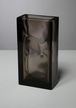 Compasso - "Optical" Glass Vase by Ladislav Oliva for Exbor