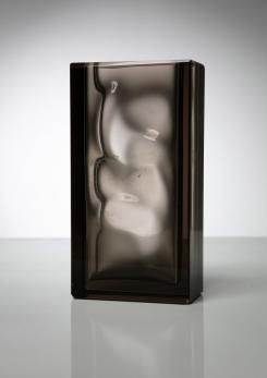 Compasso - "Optical" Glass Vase by Ladislav Oliva for Exbor Compasso - "Optical" Glass Vase by Ladislav Oliva for Exbor