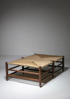 Compasso - Italian 50s Large Chestnut Bench Compasso - Italian 50s Large Chestnut Bench