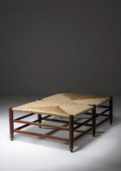 Compasso - Italian 50s Large Chestnut Bench Compasso - Italian 50s Large Chestnut Bench