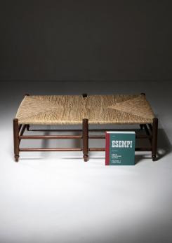 Compasso - Italian 50s Large Chestnut Bench