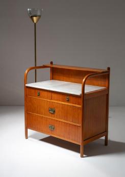 Compasso - Italian 50s Chest of Drawers with Marble Top