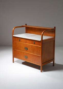 Compasso - Italian 50s Chest of Drawers with Marble Top