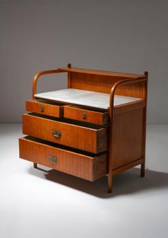 Compasso - Italian 50s Chest of Drawers with Marble Top