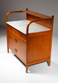 Compasso - Italian 50s Chest of Drawers with Marble Top